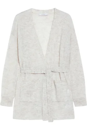 Max Mara Swetry, Kobieta, Beżowy, S, Wełna, Visino Cardigan