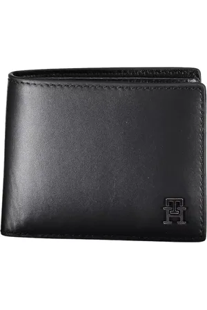 Tommy Hilfiger Akcesoria, Mężczyzna, Czarny, ONE SIZE, Skóra, Czarny skórzany portfel