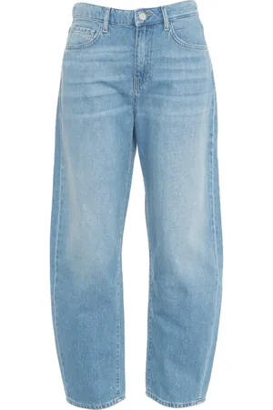 Kaos Jeansy, Kobieta, Niebieski, W29, Bawełna, Niebieskie Jeansyy Barrel Leg Damskie