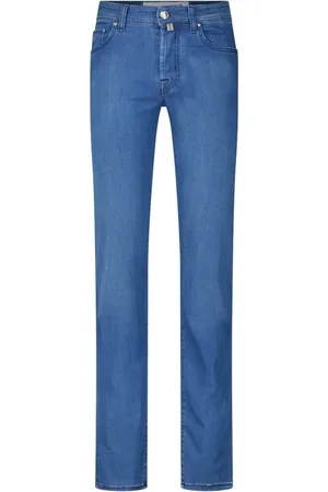 Jacob Cohen Jeansy, Mężczyzna, Niebieski, W35, Denim, Jeansyy Slim Fit Denim