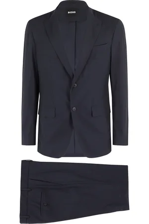 HUGO BOSS Garnitury, Mężczyzna, Niebieski, S, Niebieski Klasyczny Komplet Garniturowy