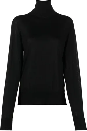 Jil Sander Swetry, Kobieta, Czarny, M, Wełna, Stylowy Sweter