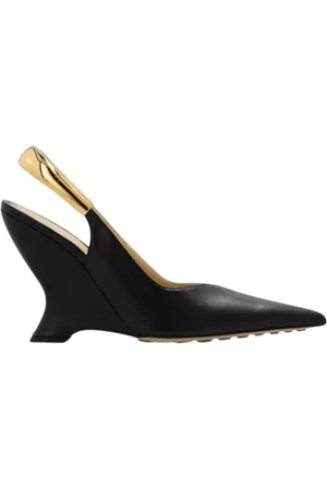 Bottega Veneta Buty, Kobieta, Czarny, 37 1/2 EU, Czarny Czubek Czarny Buty