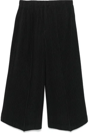 Issey Miyake Spodnie, Mężczyzna, Czarny, L, Poliester, Spodnie MC December