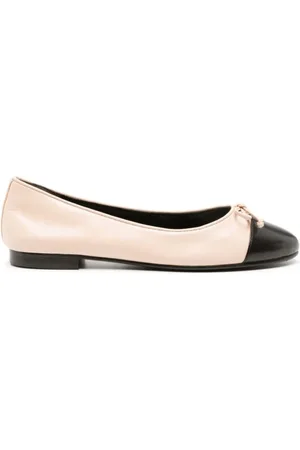 Tory Burch Buty, Kobieta, Beżowy, 38 EU, Skóra, Baletki z zakrytymi palcami