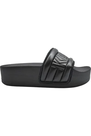 Karl Lagerfeld Buty, Kobieta, Czarny, 38 EU, Klapki Kondo Maxi Karl Puffa Logo Sliders