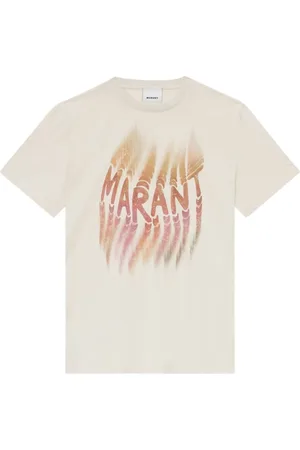 Isabel Marant Koszulki, Kobieta, Beżowy, S, Bawełna, Beżowy T-shirt