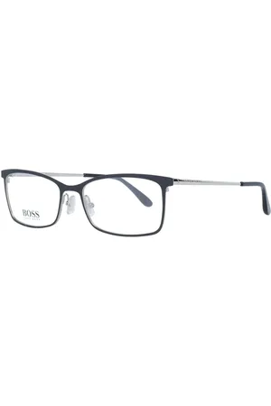 HUGO BOSS Akcesoria, Kobieta, Czarny, ONE SIZE, Czarne prostokątne metalowe oprawki optyczne