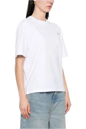 Maison Kitsuné Koszulki, Kobieta, Biały, S, Białe T-shirty i Pola