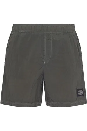 Stone Island Szorty, Mężczyzna, Zielony, M, Nylon, Spodnie Cargo Casual