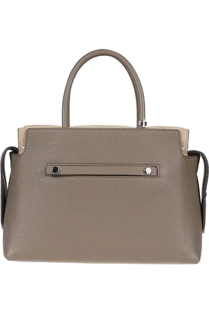Tory Burch Torebki, Kobieta, Szary, ONE SIZE, Skóra, Stylowa torebka kuferek Mercer
