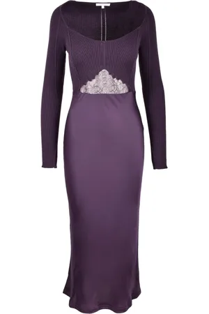 Patrizia Pepe Sukienki, Kobieta, Fioletowy, XS, Sukienka Plum