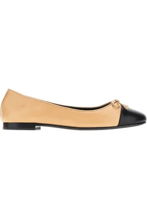 Tory Burch Buty, Kobieta, Beżowy, 36 EU, Skóra, Eleganckie Baleriny