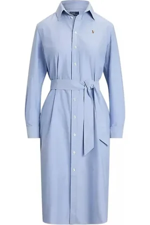 Ralph Lauren Sukienki, Kobieta, Niebieski, 2XL, Elegancka Sukienka dla Kobiet