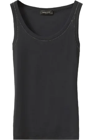 Fabiana Filippi Koszulki, Kobieta, Czarny, S, Stylowy Damski Top