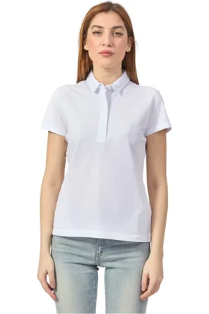 K-Way Koszulki, Kobieta, Biały, XL, Bawełna, Polo Shirt Amedea