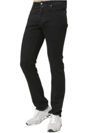 Jacob Cohen Jeansy, Mężczyzna, Czarny, W31, Bawełna, Dżinsy Slim-Fit Bard Straight