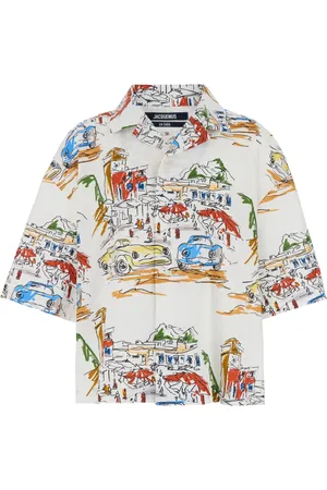Jacquemus Koszule, Mężczyzna, Wielobarwność, S, Bawełna, LA Chemise Casaco Koszula z krótkim rękawem