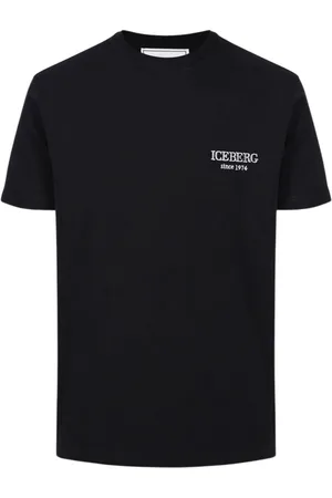 Iceberg Koszulki, Mężczyzna, Czarny, XL, Bawełna, Logo Tee