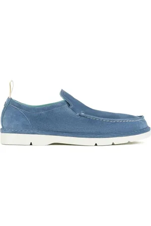 Panchic Buty, Mężczyzna, Niebieski, 42 EU, Skóra, Wsuwane mokasyny P19