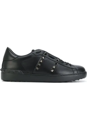 VALENTINO GARAVANI Buty, Mężczyzna, Czarny, 41 EU, Skóra, Rockstud Untitled Sneakers