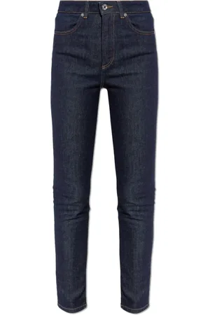 Dolce & Gabbana Jeansy, Kobieta, Niebieski, XL, Denim, Jeansyy z logo