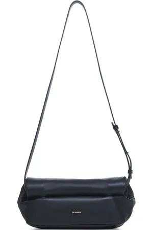 Jil Sander Torebki, Kobieta, Czarny, ONE SIZE, Skóra, Czarna Torba na Ramię