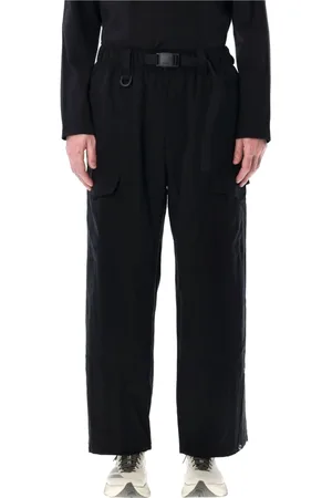 Y-3 Spodnie, Mężczyzna, Czarny, S, Spodnie Cargo Twill