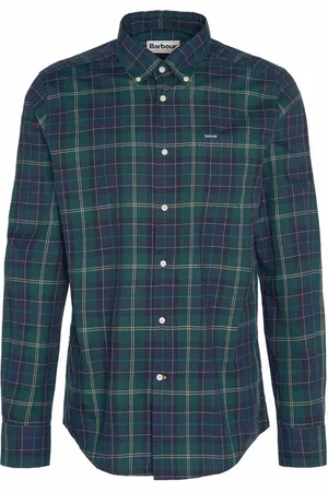 Barbour Koszule, Mężczyzna, Wielobarwność, L, Koszula w kratę