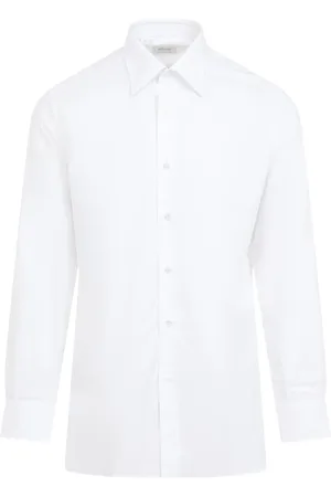 BRIONI Koszule, Mężczyzna, Biały, L, Białe Koszule Męskie Aw 24