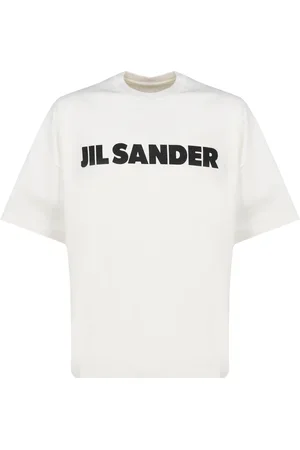 Jil Sander Koszulki, Mężczyzna, Biały, S, Bawełna, Biały bawełniany T-shirt z okrągłym dekoltem