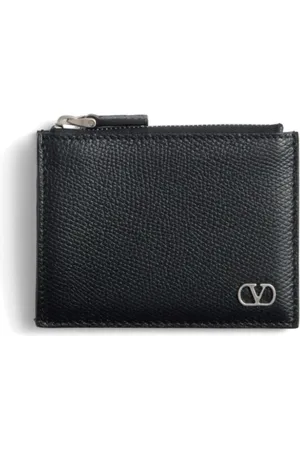 VALENTINO GARAVANI Akcesoria, Mężczyzna, Czarny, ONE SIZE, Skóra, Portfel VLogo Signature z przegródkami na karty