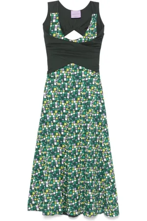 Max Mara Sukienki, Kobieta, Zielony, L, Eleganckie Sukienki Midi dla Kobiet