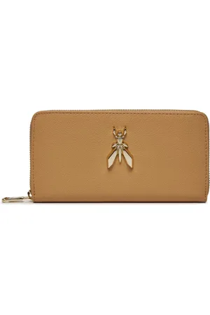 Patrizia Pepe Akcesoria, Kobieta, Beżowy, ONE SIZE, Skóra, Fly Wallet