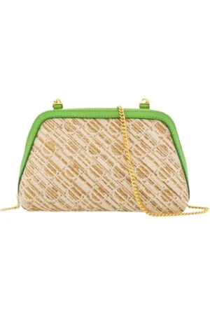 Carolina Herrera Torebki, Kobieta, Zielony, ONE SIZE, Torba na ramię Raffia