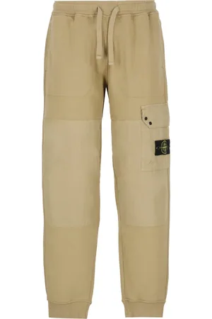 Stone Island Spodnie, Mężczyzna, Beżowy, L, Bawełna, Beżowe spodnie cargo z elastyczną talią