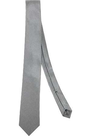 Errico Formicola Akcesoria, Mężczyzna, Szary, ONE SIZE, Elegancki Jedwabny Krawat