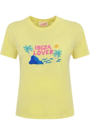 MC2 SAINT BARTH Koszulki, Kobieta, Żółty, M, T-shirt Emilie