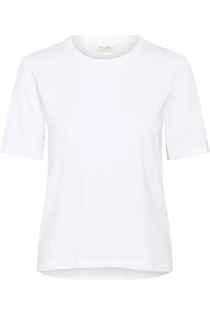 Part Two Koszulki, Kobieta, Biały, L, Bawełna, Jasnobiały T-shirt z krótkim rękawem