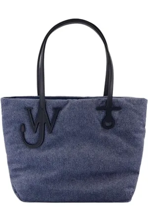 J.W.Anderson Torebki, Kobieta, Niebieski, ONE SIZE, Skóra, Torba Shopper Anchor