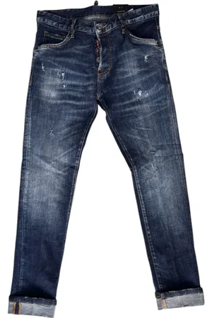 Dsquared2 Jeansy, Mężczyzna, Niebieski, 2XS, Rurki Jeansy