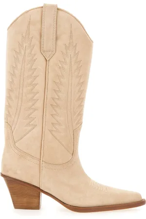 PARIS TEXAS Buty, Kobieta, Beżowy, 37 EU, Skóra, Kowbojki
