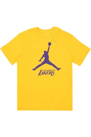 Jordan Koszulki, Mężczyzna, Żółty, XL, Bawełna, Loslak Amarillo Tee Celebration
