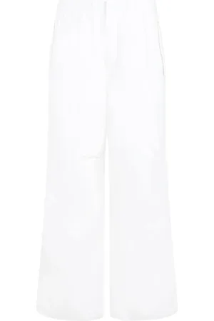 Jil Sander Spodnie, Mężczyzna, Biały, L, Bawełna, Bawełniane spodnie