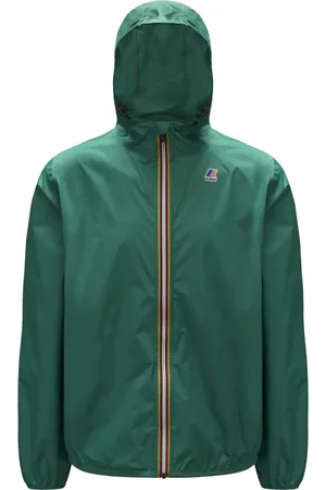 K-Way Kurtki, unisex, Zielony, L, Wodoodporna kurtka wiatrówka z możliwością spakowania