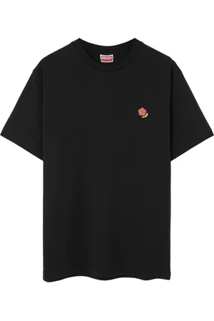 Kenzo Koszulki, Mężczyzna, Czarny, L, Bawełna, Koszulka Pop z Haftem