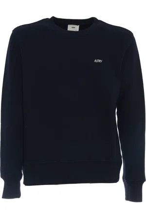 Autry Bluzy, Mężczyzna, Niebieski, M, Niebieski Bluza z Haftem