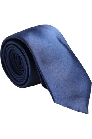 Dolce & Gabbana Akcesoria, Mężczyzna, Niebieski, ONE SIZE, Niebieski Jedwabny Krawat