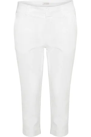 Part Two Spodnie, Kobieta, Biały, M, Soffie Cropped Trousers