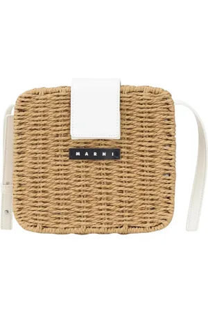 Marni Torebki, Kobieta, brązowy, ONE SIZE, Elegancka torba na ramię Pic-Nic beżowa